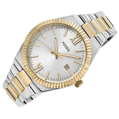 Ora dore Fossil Scarlette ES5259, çelik inox, quartz, argjendtë ari - 2