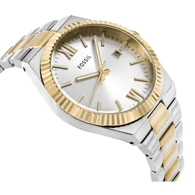 Ora dore Fossil Scarlette ES5259, çelik inox, quartz, argjendtë ari - 3
