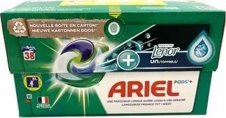 Detergjent kapsula Ariel Pods+ Touch of Lenor, 38 kapsula, për rroba