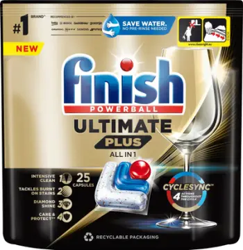 Kapsula për enëlarëse Finish Powerball Ultimate Plus All in 1, 25 kapsula