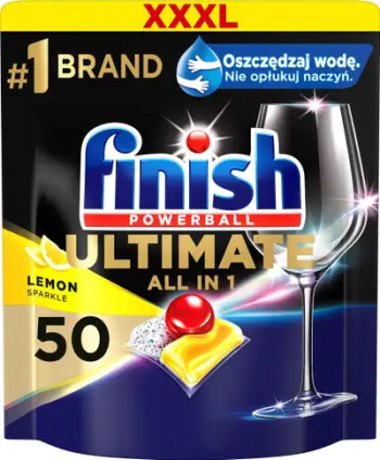 Kapsula për enëlarëse Finish Ultimate All in 1 Lemon, 50 copë
