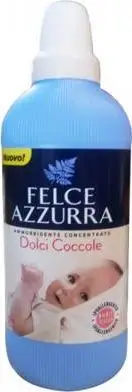 Zbutës rrobash Felce Azzurra Dolci Coccole, i koncentruar, për lëkurë të ndjeshme, 600ml