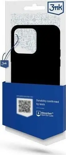 Mbështjellëse telefoni 3MK Matt Case Vivo Y16, mat, fleksibël, e zezë