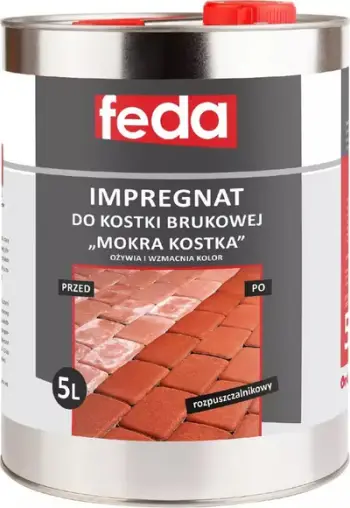 Impregnues për kalldrëm Feda Wet Paving Block, bazë tretësi, efekt gur i lagësht, 5L