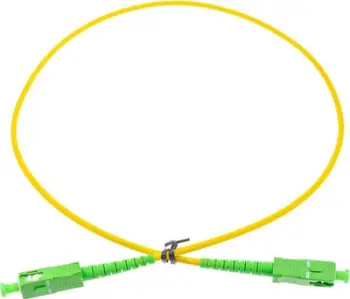 Kabllo ExtraLink SIMPLEX G.652D, SC/APC-SC/APC SM G.652D, 3 mm x 5 m, e verdhë / e gjelbër