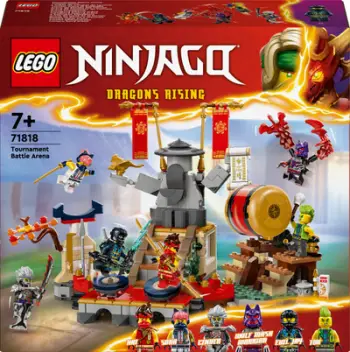 Set lodër LEGO NINJAGO Tournament Battle Arena, 6 minifigura, arenë beteje, shumëngjyrëshe
