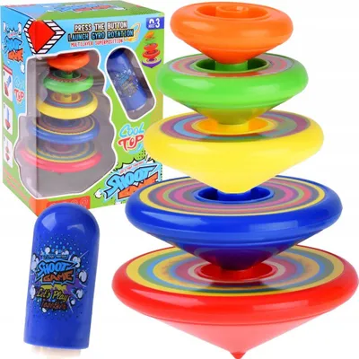 Lodër rrotulluese Arcade Game Mega Spinner ZA4730, set piramidë, shumëngjyrëshe - 1