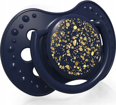 Biberon LOVI Stardust, silikoni, 18m+, set 2 copë, blu e errët - 3