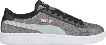 Atlete fëmijësh Puma Smash v2 Glitz Glam Jr, gliter, taban gomë, argjendtë