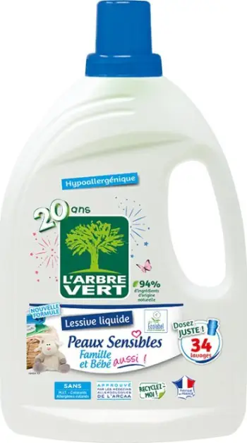 Xhel larës L’Arbre Vert Peaux Sensibles, 1.5L, 33 larje, për lëkurë të ndjeshme