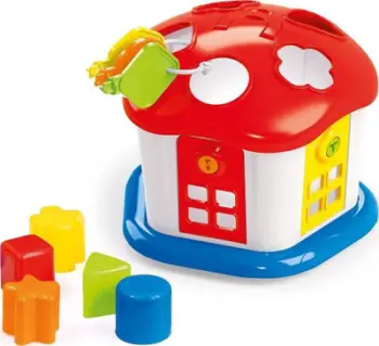 Lodër formash Dolu Shape Sorter Sweet House, me çelësa, shumëngjyrëshe