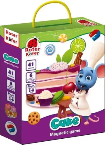 Loja magnetike RK2020-06 Cake, set 78 copë, shumëngjyrëshe