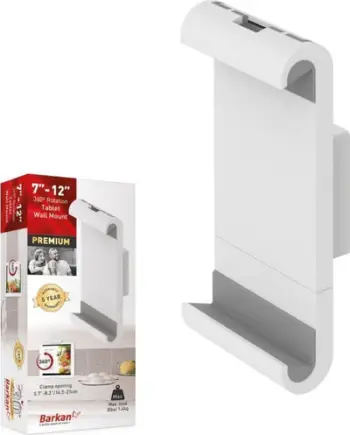 Mbajtëse muri për tablet T50, 7-12", rrotullim 360°, e bardhë
