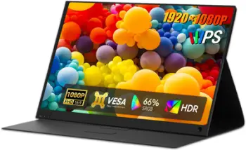 Monitor portativ ZEUSLAP 15.6", IPS, Full HD 1080p, i zi
