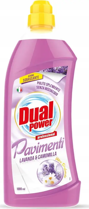 Pastrues dyshemeje Dual Power Pavimenti, 1L, livandë dhe kamomil, rozë