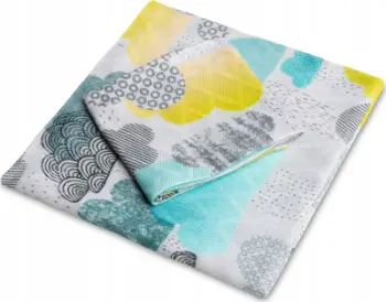 Set pelena bebe Sensillo Little Rain, bambus, 30x35 cm 75x75 cm, shumëngjyrëshe