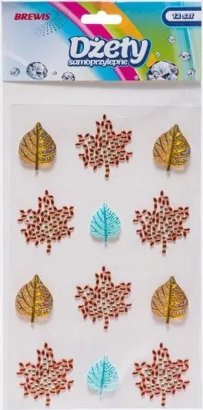 Stikera dekorative BREWIS Autumn Leaves, vetëngjitëse, motive vjeshte, shumëngjyrëshe