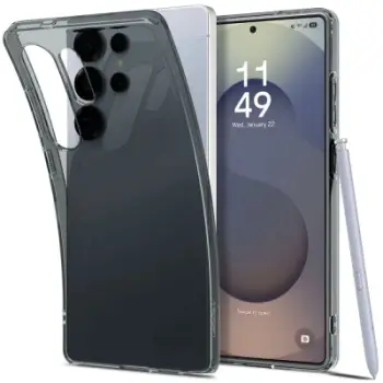 Mbulesë telefoni Spigen Liquid Crystal Space Crystal, TPU fleksibël, për Samsung Galaxy S25 Ultra, transparente