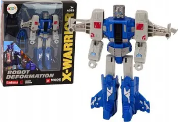 Lodër robot LEAN X-Warrior, 2 në 1, transformim në helikopter, blu
