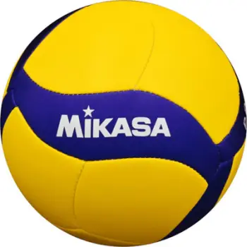 Top volejbolli Mikasa V1.5W, mini, 46.5–48.5 cm, i verdhë me blu