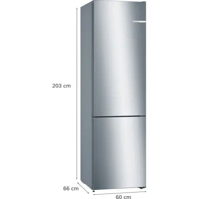 Frigorifer kombinë Bosch KGN39VWEB, 2.03m, 368L No Frost, i bardhë - 11