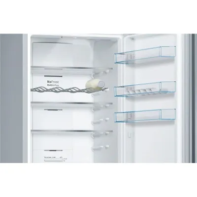 Frigorifer kombinë Bosch KGN39VWEB, 2.03m, 368L No Frost, i bardhë - 4
