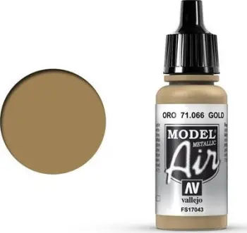 Bojë akrilike për airbrush Vallejo Model Air Gold Metallic, 17ml, e artë metalike