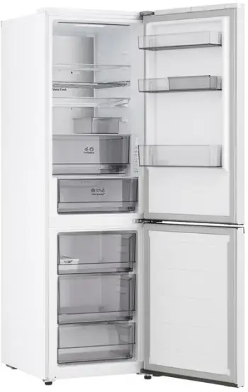 Frigorifer LG NoFrost, 333L, lartësi 186 cm, i bardhë