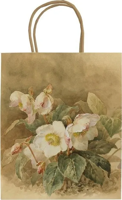 Qese dhuratash Skona Ting A5 Hellebore, letër ekologjike, dekorative, shumëngjyrëshe - 1