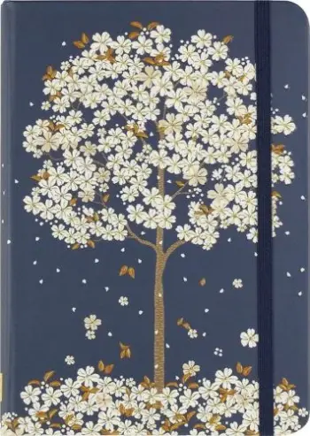 Ditar Falling Blossoms, 5 x 7", fletë me vija, kopertinë e fortë