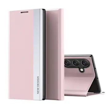 Kapak telefoni Hurtel Sleep Case Pro për Samsung Galaxy A36, tip libër, me qëndrim, rozë