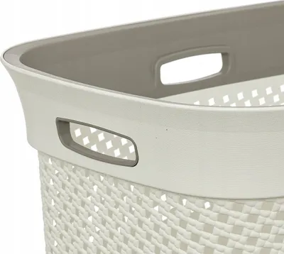 Shportë rrobash 5five Linen Basket, 45L, plastikë, e bardhë - 2