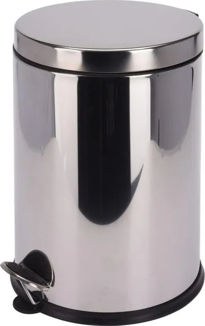 Kosh mbeturinash Excellent Houseware, 12L, metalik, inox - 1