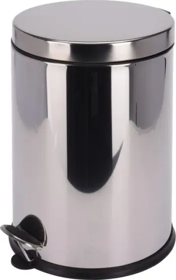 Kosh mbeturinash Excellent Houseware, 12L, metalik, inox