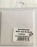 Ngjitëse dyshe Titanum Mini, 5x5x2mm, 400 copë, të bardha - 1