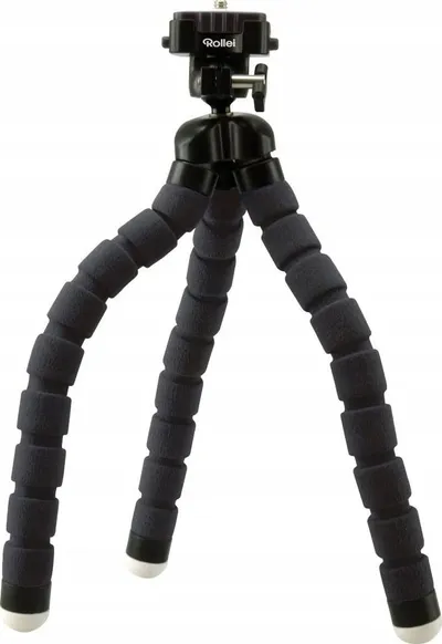 Mini tripod Rollei Monkey Pod, këmbë fleksibile, kokë me top, i zi - 1