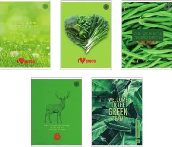 Fletore Promised Land Think Green A5, 60 faqe me vija, set 10 copë