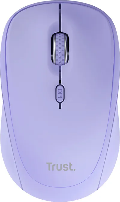 Maus pa kabllo Trust Yvi Plus, optik 1600 DPI, RF dhe Bluetooth, vjollcë - 2