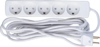 Zgjatues elektrik Microconnect GRU0055WDK, 5x dalje, kabllo 5 m, i bardhë