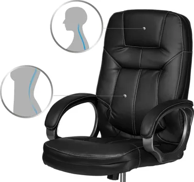Karrige zyre ergonomike Sofotel 355, ekzekutive, e zezë - 4
