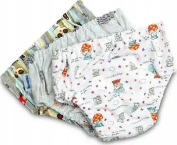 Mbathje trajnimi bebe për djem BabyOno, 11–16 kg, paketë 3 copë, me dizajn shumengjyrësh