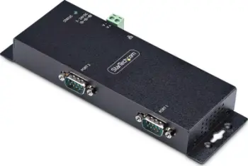 Server seri në Ethernet StarTech 2 porta, RS232 DB9, RJ45 LAN, strehim metalik