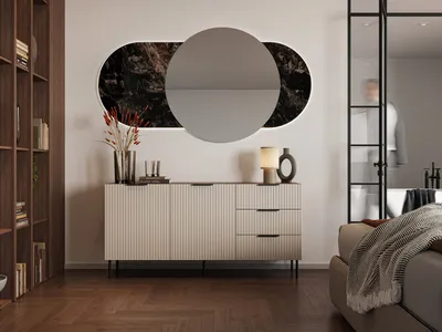 Komodë Cama Meble ALMERA, 156x42x75 cm, 3 sirtarë, walnut cashmere - 3