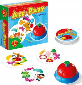 Loja tavolinë Alexander Ale Pary Game with Bell Mishmash, me zile, shumëngjyrëshe
