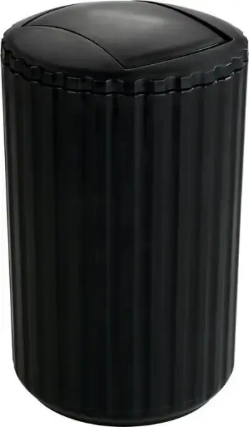 Koshi mbeturinash Allstar Minas, kapak rrotullues, 3L, i zi