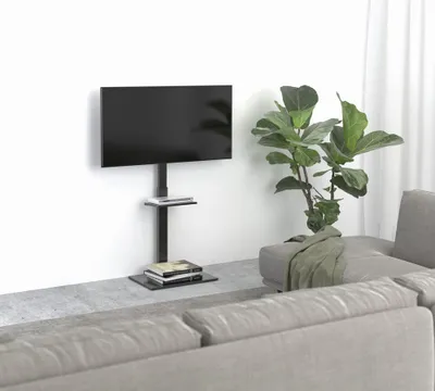 Qëndrim dyshemeje për TV Gembird, 32" 55", 30 kg, i zi - 6