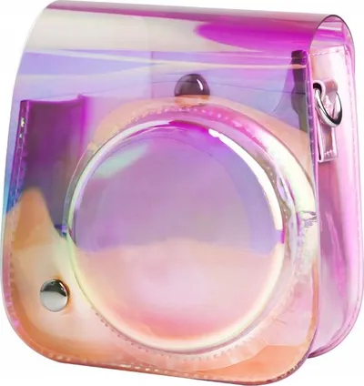 Mbrojtëse Lovelnstant për Fujifilm Instax Mini 11, e tejdukshme/ e purpurtë - 1