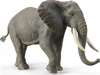 Figurë lodër Collecta African Elephant, kafshë afrikane, plastike, gri