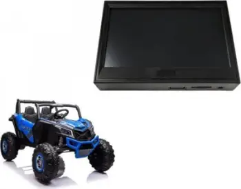 Panel muzike me LCD Lean Cars XMX613, për veturë lodër me bateri 24V, i zi