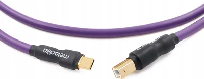 Kabllo audio Melodika MDUCB10, USB C në USB B, 1m, e purpurt - 2